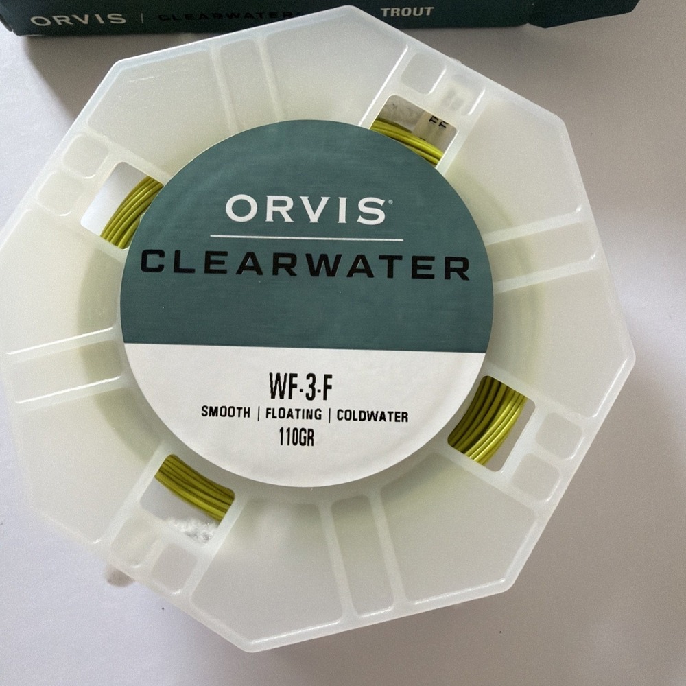 Orvis Clearwater Fly Line WF-3-F Moss 110GR Trout Floating Freshwater 2ZKE2103